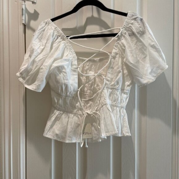 NWT Free People Phoebe Smocked Top Size Small - Picture 3 of 6